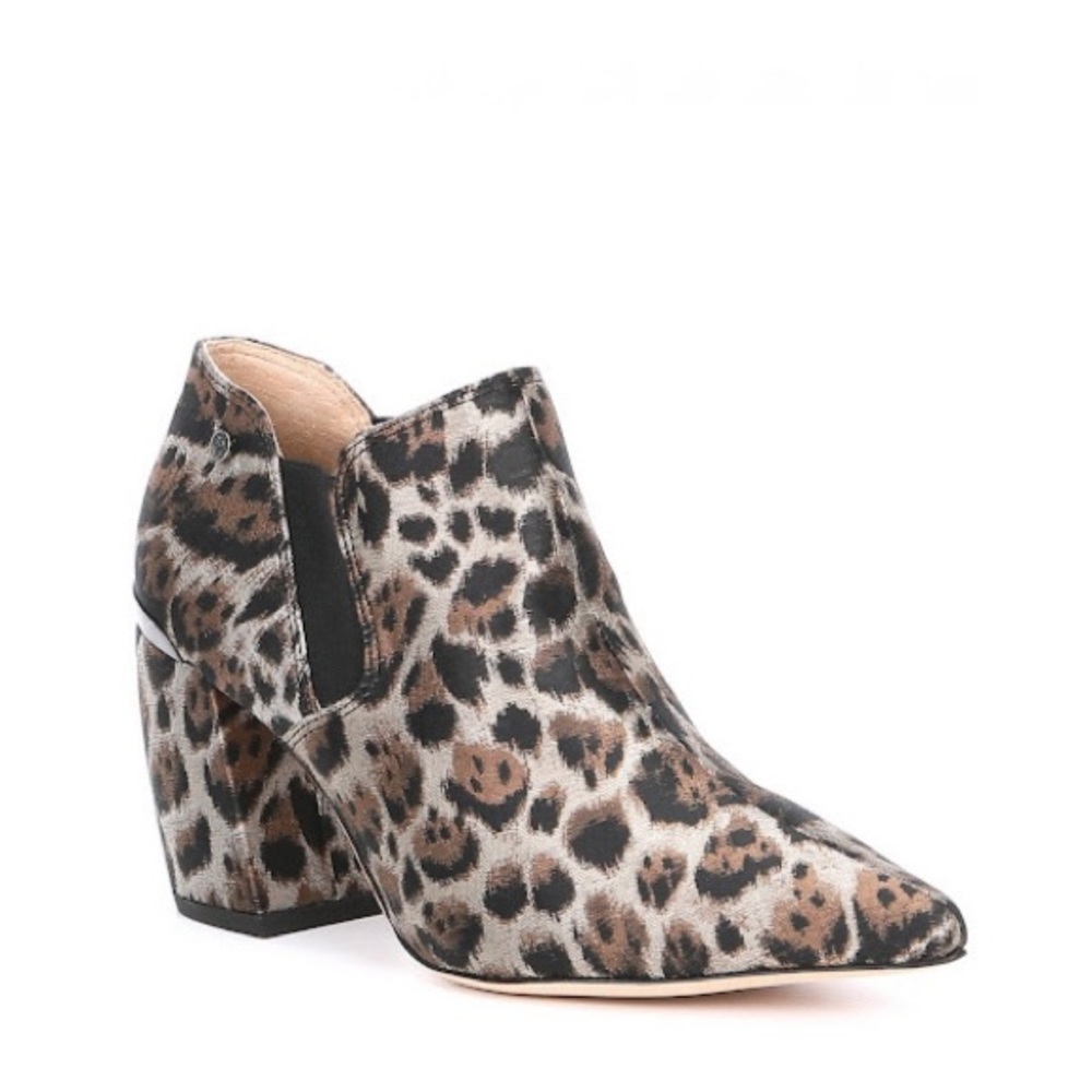 Antonio Melani Maxine Leopard Block Heel Booties